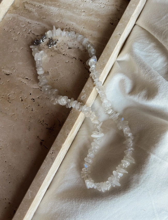 collana Chips Nic - Pietra di Luna